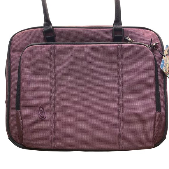 Timbuk2 Soma Laptop Case Plum Purple Padded Briefcase Commuter Bag NWT - Picture 1 of 13